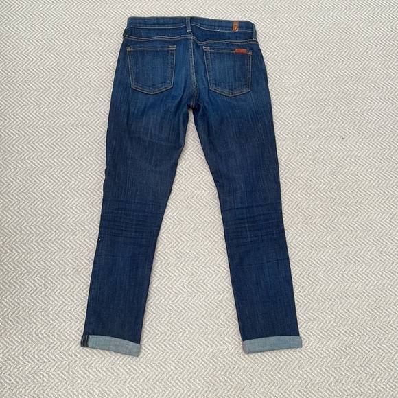 7 FOR ALL MANKIND Skinny Crop and Roll in Nouveau New York Dark - Picture 9 of 11